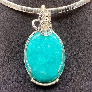 Genuine Amazonite Pendant